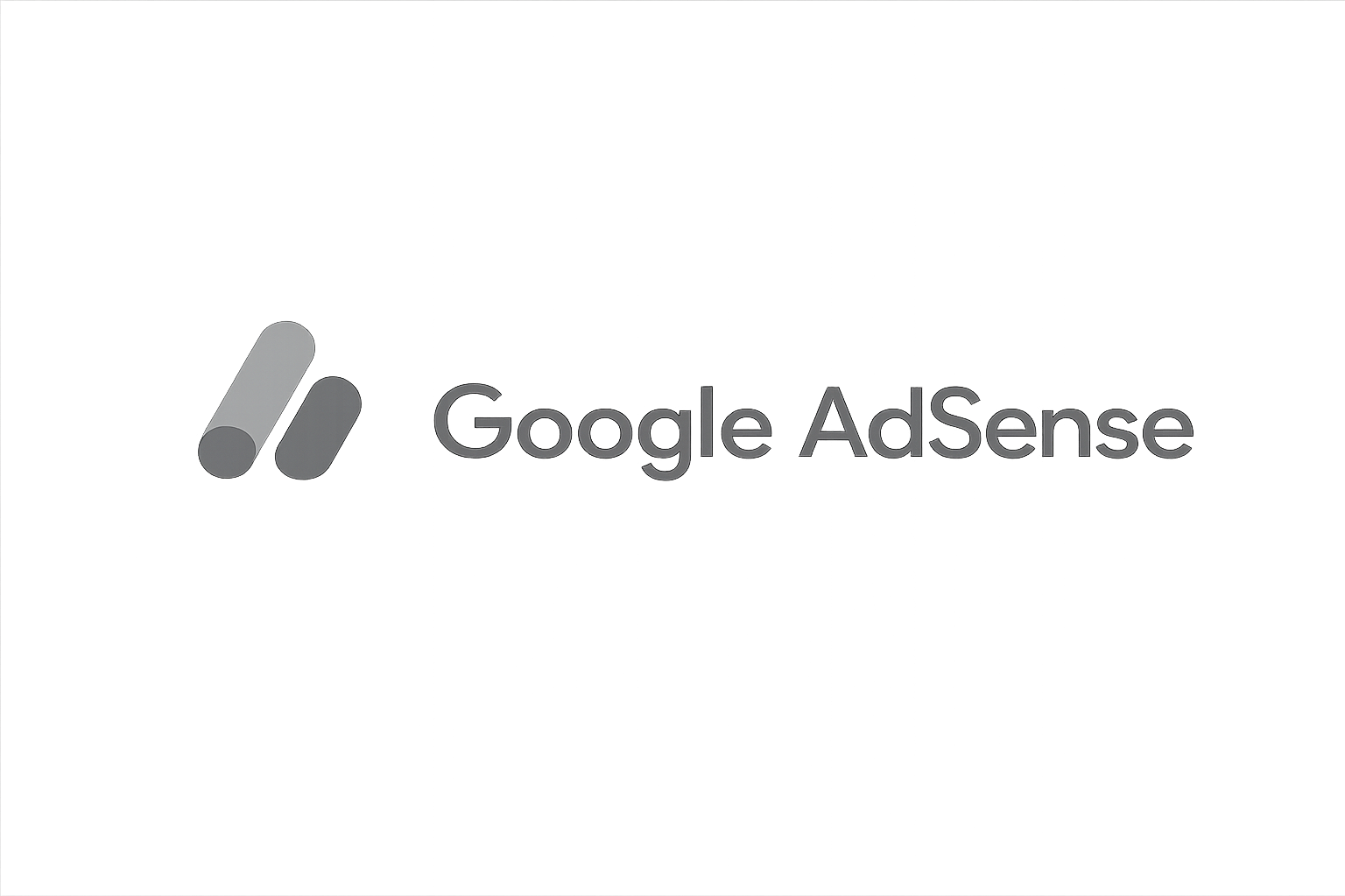 Grayscale Google AdSense logo
